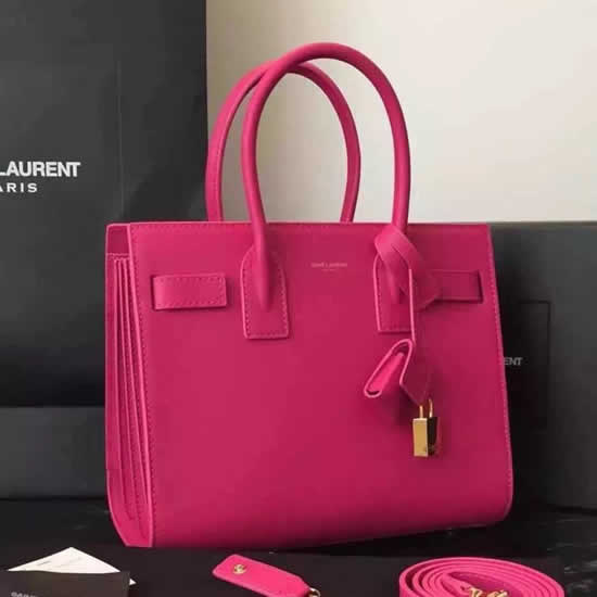 Replica Saint Laurent Baby Sac De Jour Bag In Rosy Leather